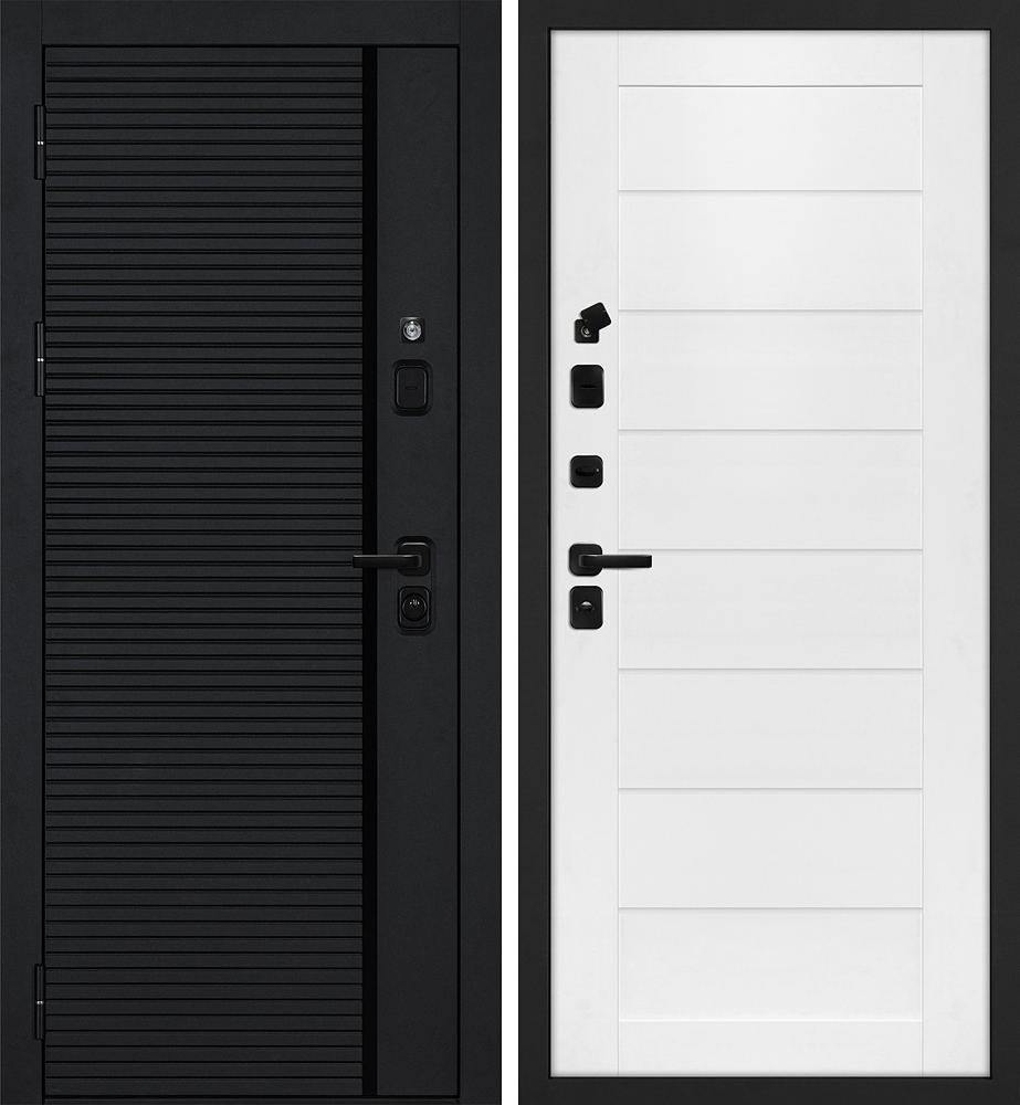 Дверь Галактика-173/ТЕХНО-708  /  2050 х 880 правое 