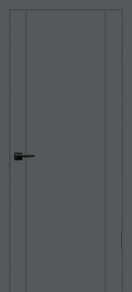 Двери ЭКОШПОН, ПВХ PROFILO PORTE PSC-9 глухое Графит размер 190 х 55 см. артикул F0000102207