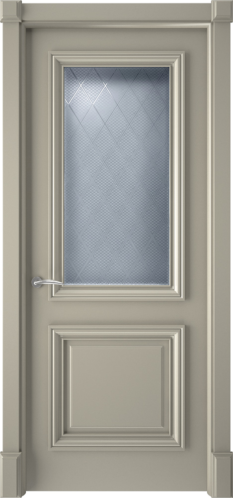 Двери крашеные (Эмаль) ТЕКОНА Смальта 22 со стеклом Олива ral 7032 размер 200 х 60 см. артикул F0000102491