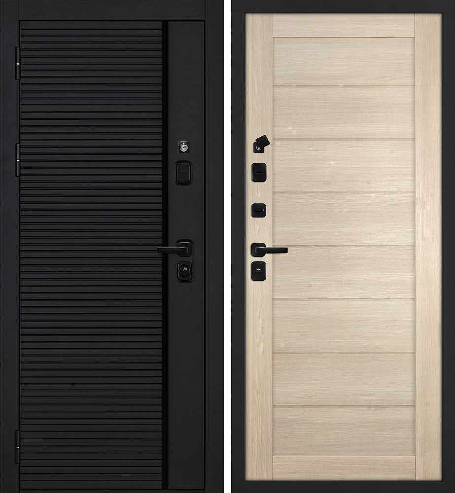 Дверь Галактика-173/ТЕХНО-708  /  2050 х 880 правое 