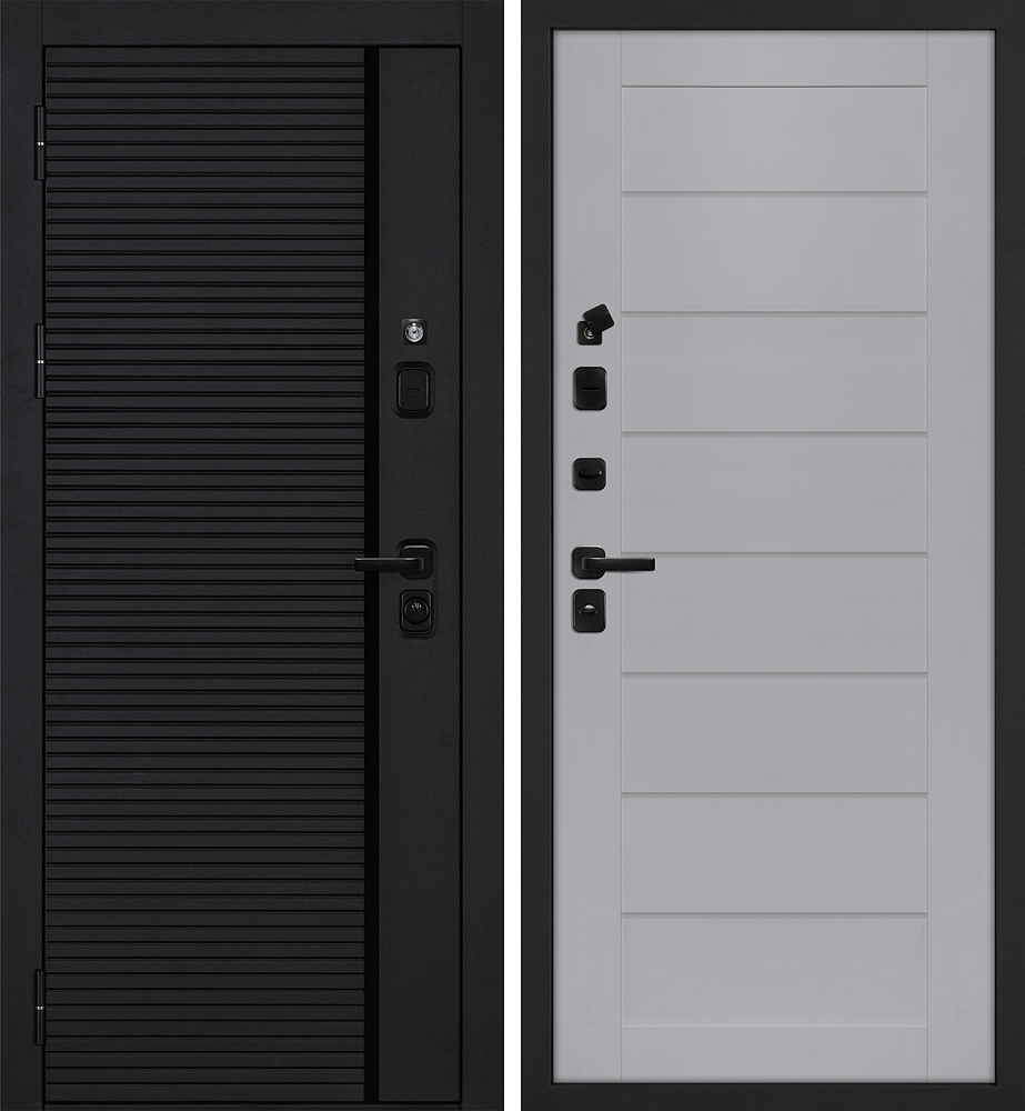 Дверь Галактика-173/ТЕХНО-708  /  2050 х 980 правое 