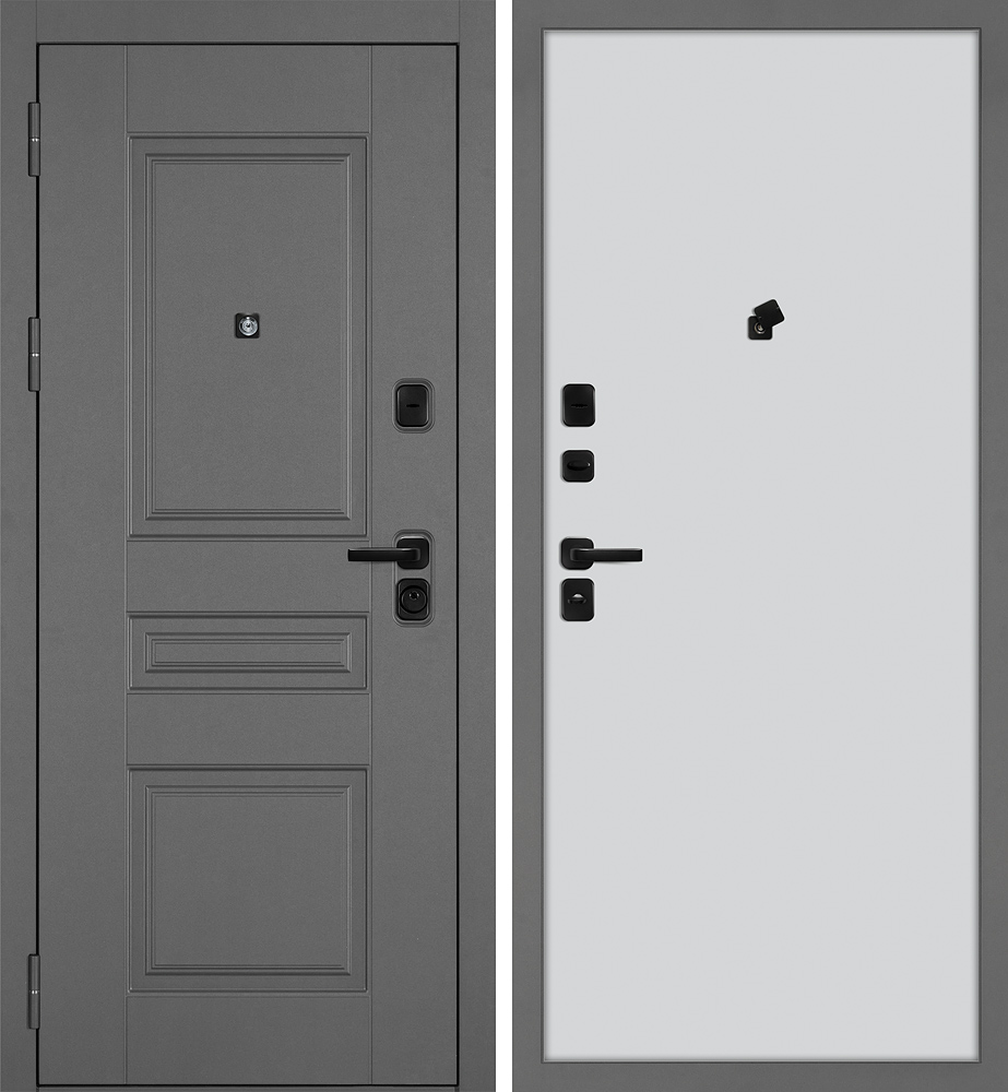 Дверь Октава-150/PP Серый / Агат