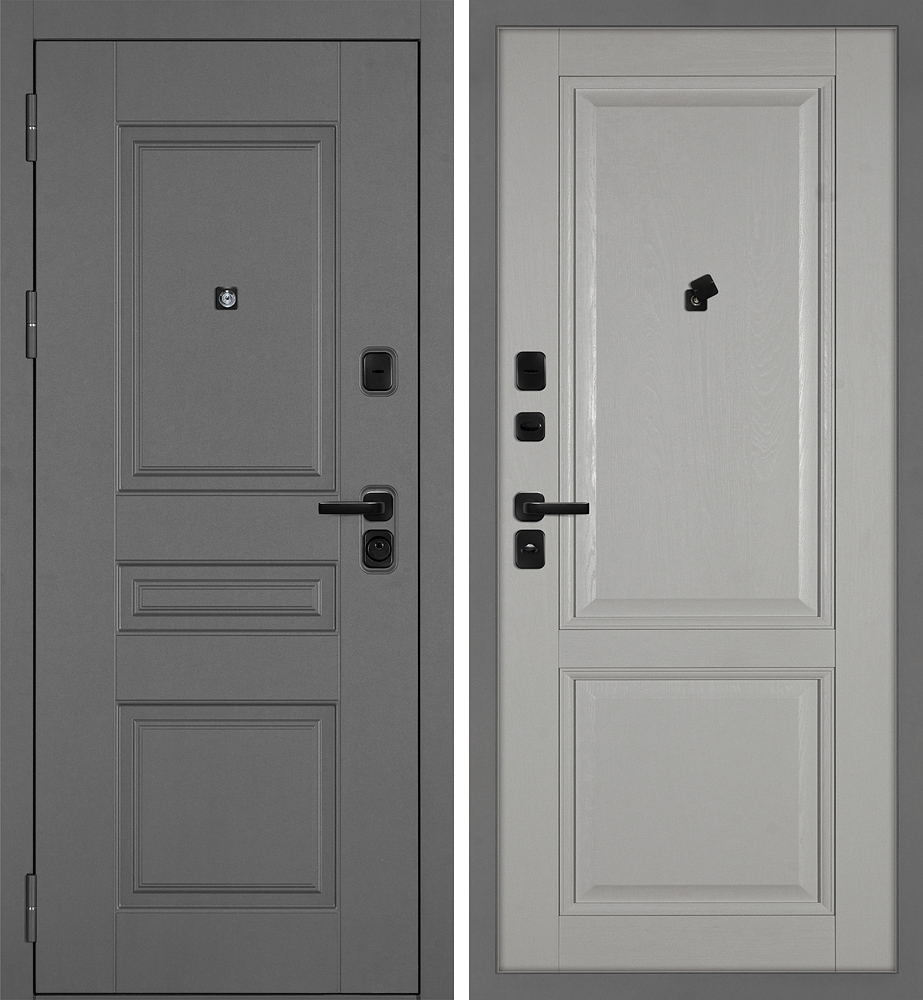 Дверь Октава-150/PSU-28 Серый / Лунное дерево