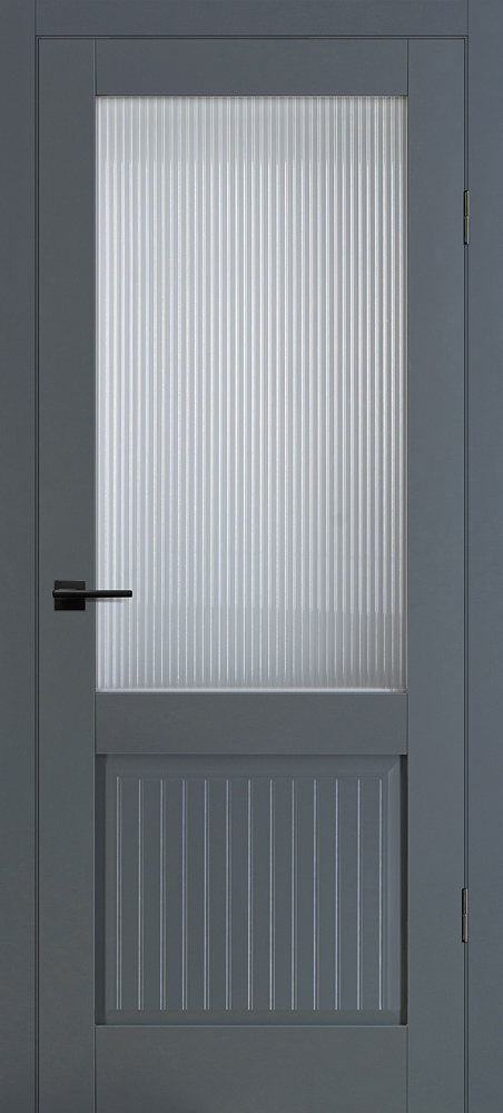Двери ЭКОШПОН, ПВХ PROFILO PORTE PSC-57 со стеклом Графит размер 200 х 60 см. артикул F0000103984