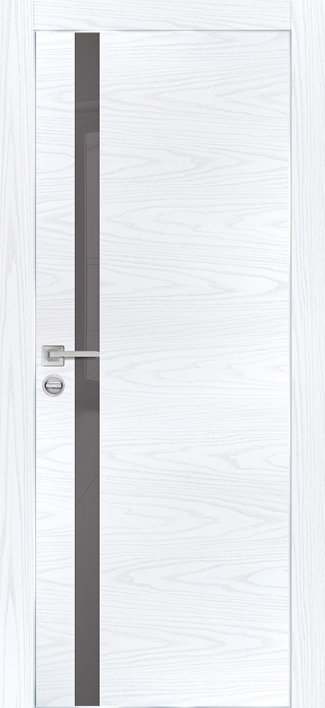 Двери ЭКОШПОН, ПВХ PROFILO PORTE PX-8 AL кромка с 4-х ст. со стеклом Дуб скай белый размер 200 х 60 см. артикул F0000104124