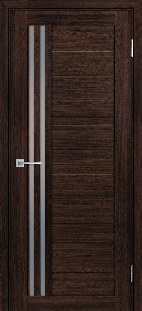 Двери ЭКОШПОН, ПВХ STABILE PORTE Лайт-13.1 nanotex со стеклом Сан-ремо шоколад размер 190 х 55 см. артикул F0000105201