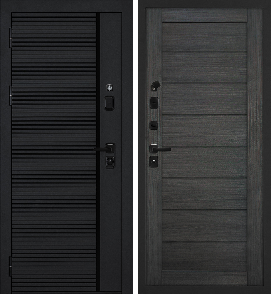 Дверь Галактика-173/ТЕХНО-708  /  2050 х 880 правое 