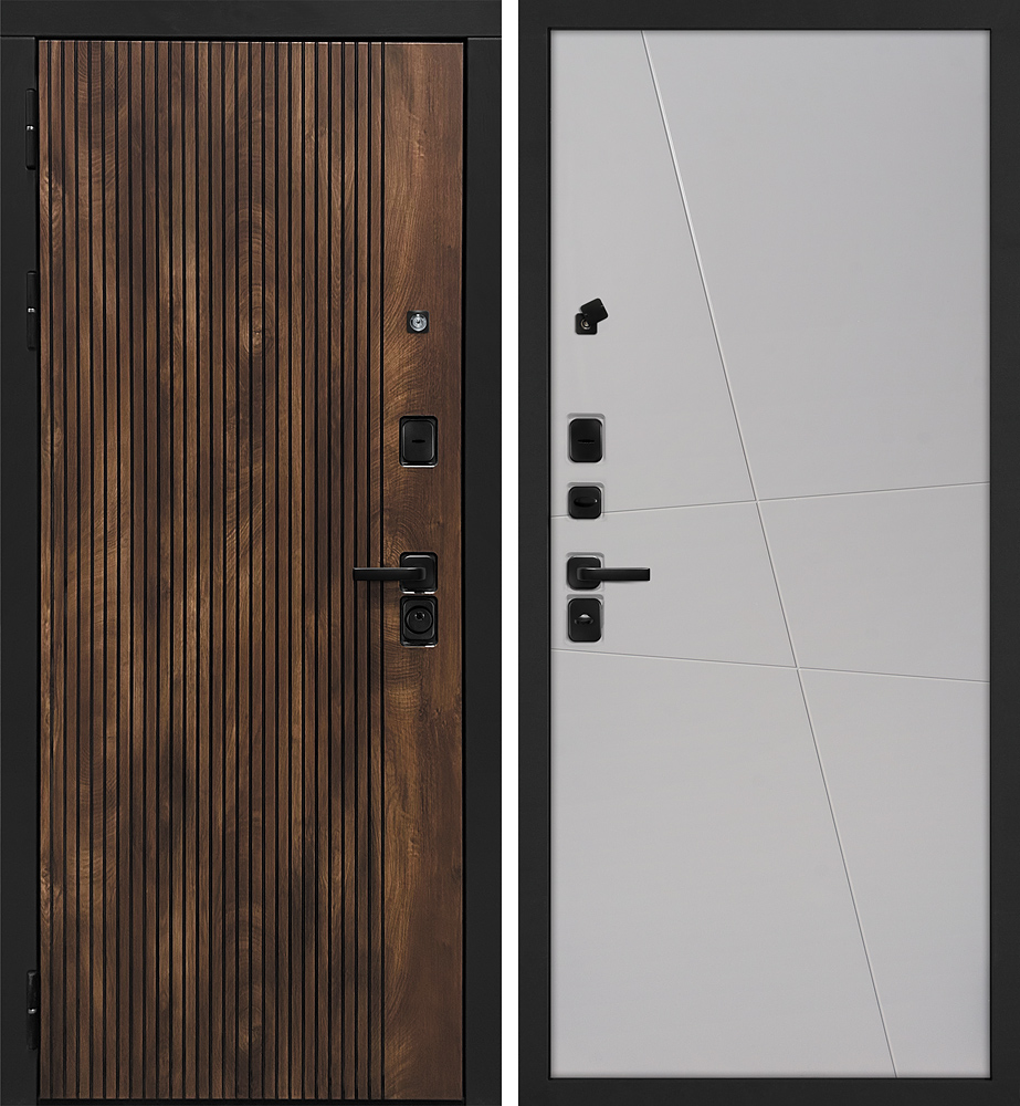 Дверь Лофт-1/Смальта-Лайн 02  /  2050 х 960 правое 