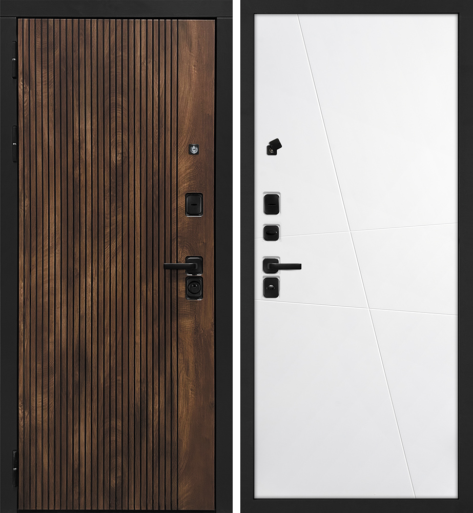 Дверь Лофт-1/Смальта-Лайн 02  /  2050 х 960 правое 