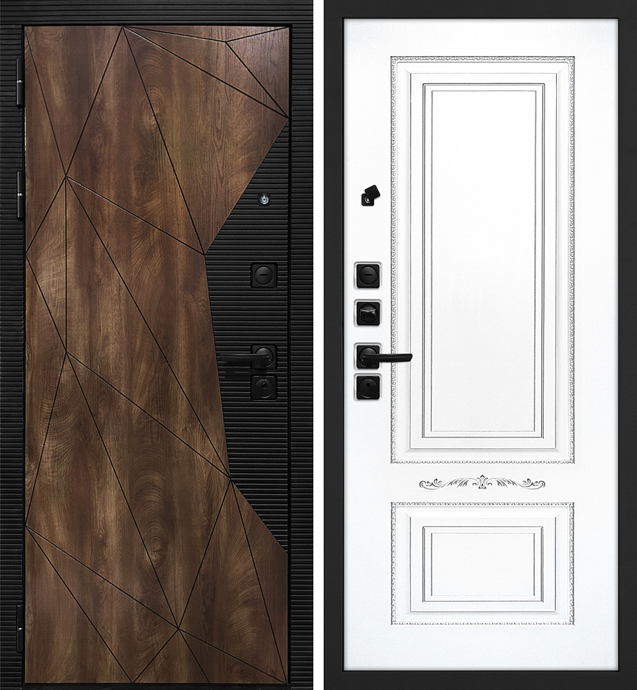 Дверь Лофт-2/ Смальта 04  /  2050 х 960 правое 