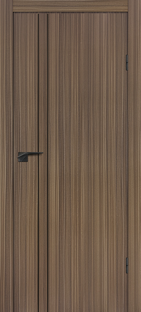 Двери ЭКОШПОН, ПВХ PROFILO PORTE P-20 AL черный молдинг глухое с молдингом Эвкалипт испанский размер 190 х 60 см. артикул F0000107424