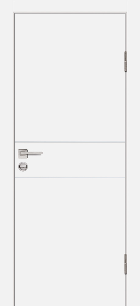 Двери ЭКОШПОН, ПВХ PROFILO PORTE P-15 глухое Белый матовый размер 200 х 60 см. артикул F0000110090