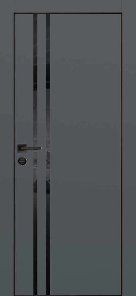 Дверь PX-11  черная кромка с 4-х ст....