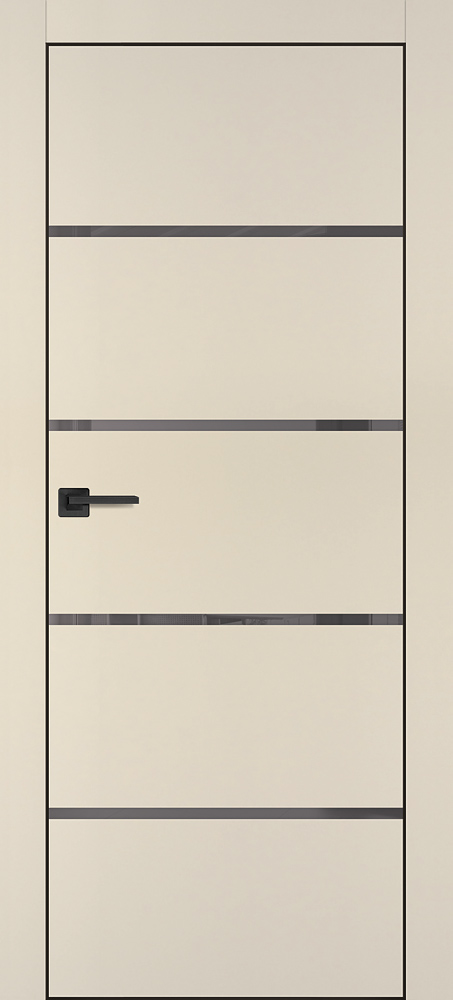 Дверь PX-17 черная кромка с 4-х ст....