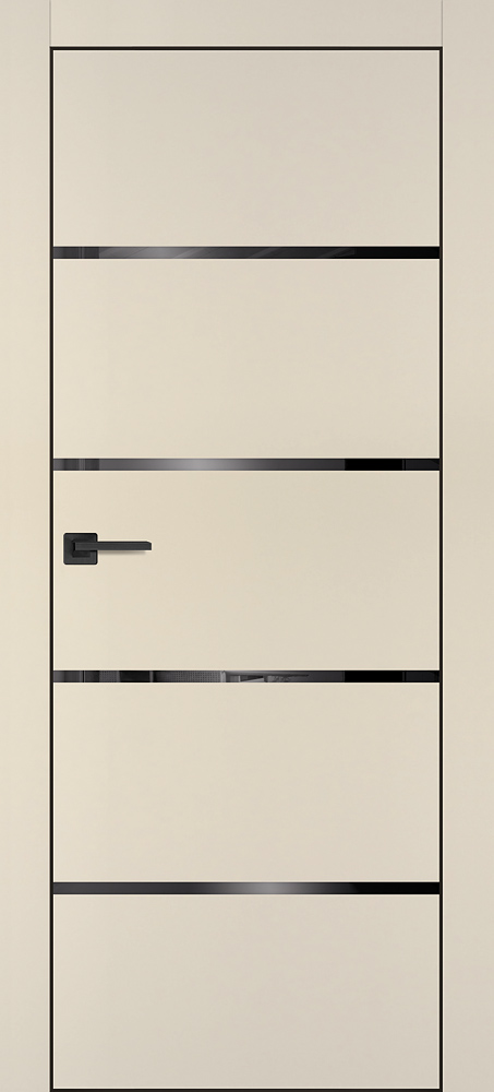 Дверь PX-17 черная кромка с 4-х ст....