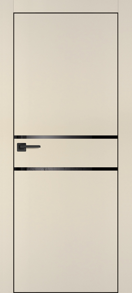 Дверь ПХ-18 черная кромка с 4-х ст....