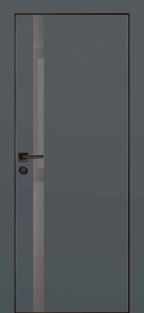 Дверь PX-8  черная кромка с 4-х ст....