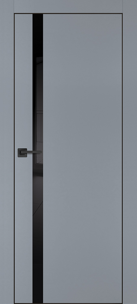 Дверь PX-8  черная кромка с 4-х ст....