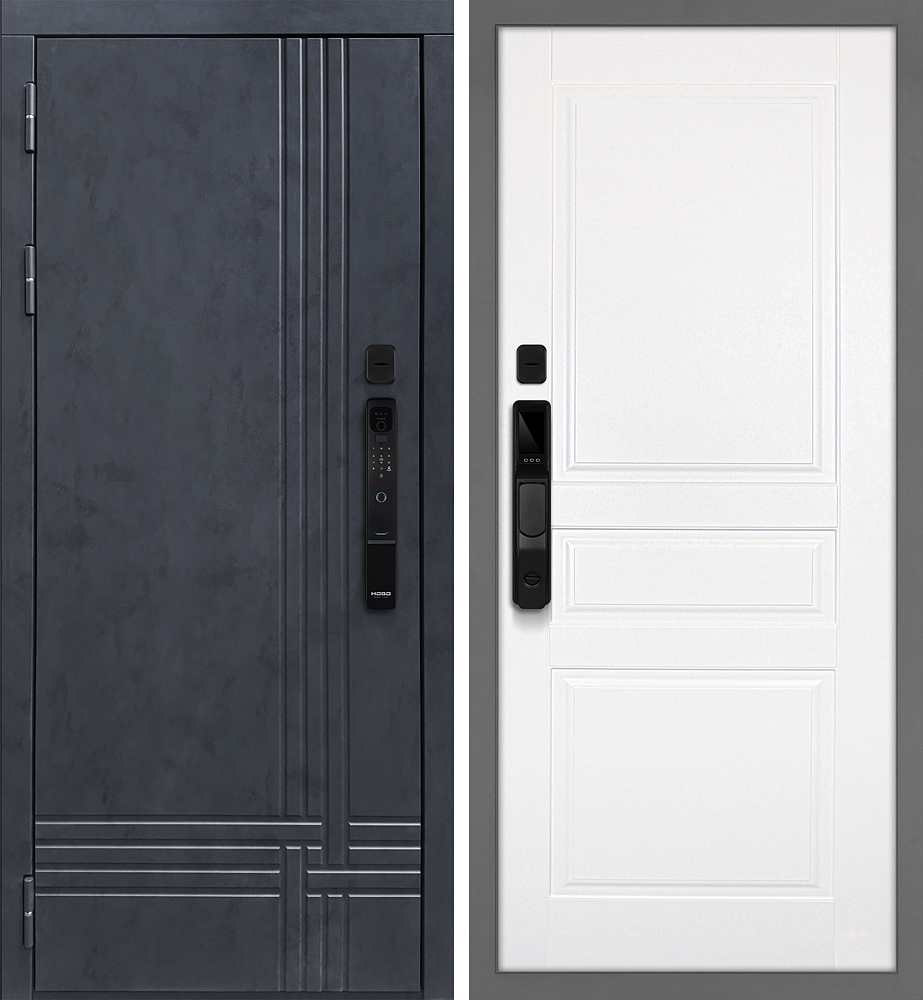 Дверь Осло смарт/Смальта 01  /  2050 х 960 левое 