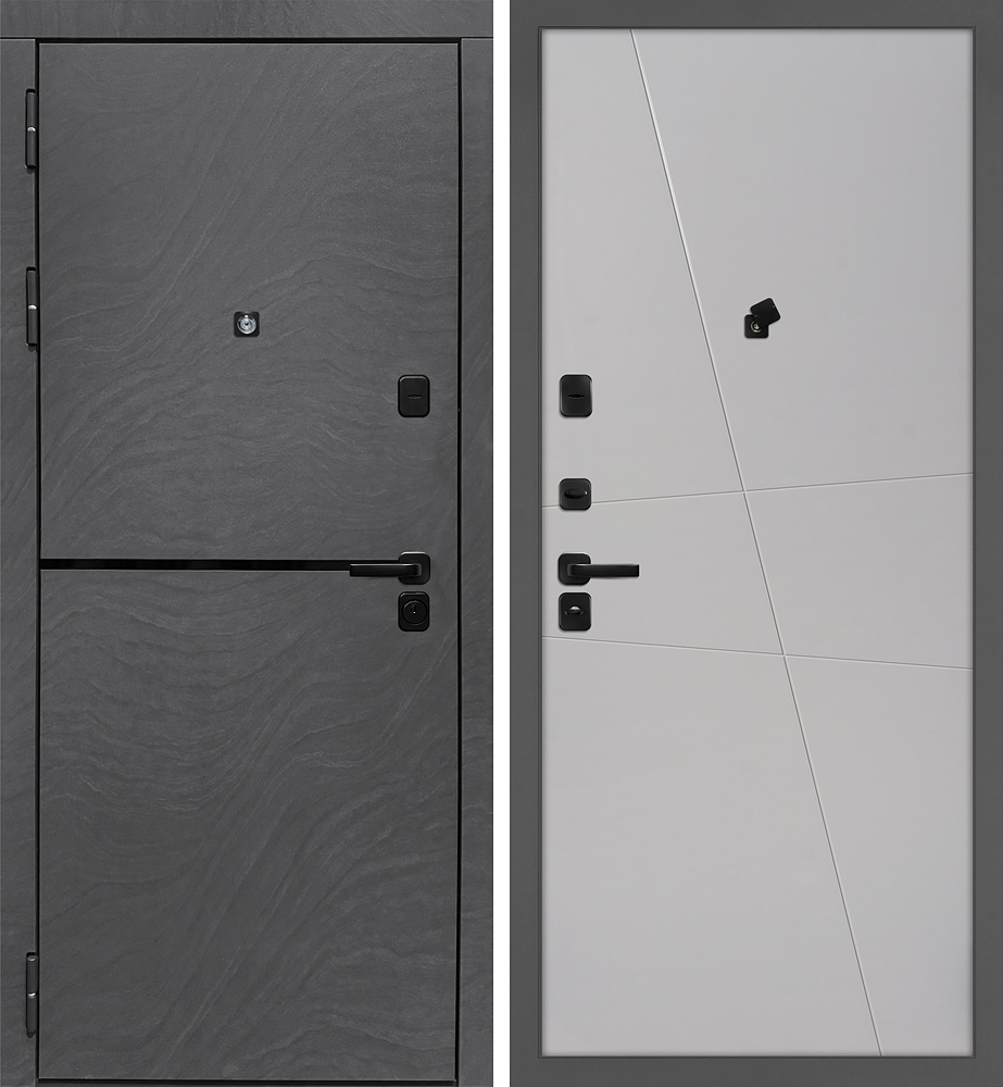 Дверь Горизонт/Смальта-Лайн 02  /  2050 х 960 левое 