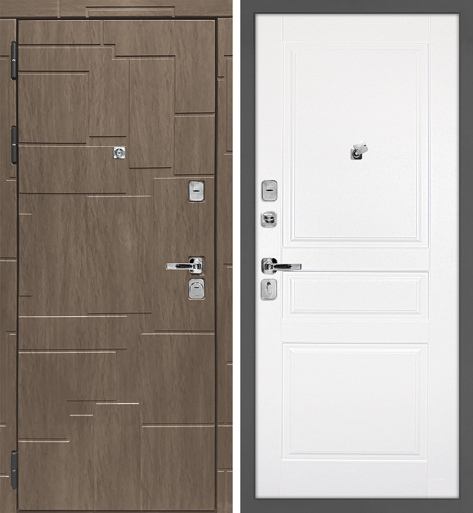 Дверь Домино/Смальта 01  /  2050 х 960 правое 