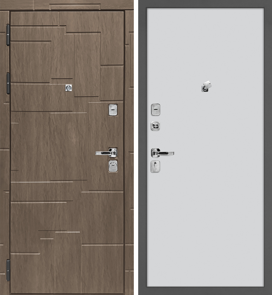 Дверь Домино/Гладкая  /  2050 х 860 правое 