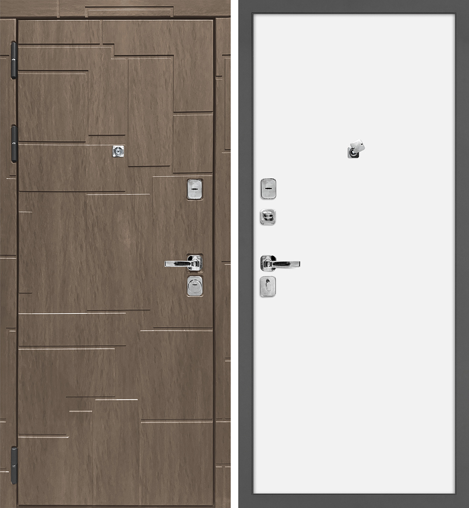 Дверь Домино/Гладкая  /  2050 х 860 правое 