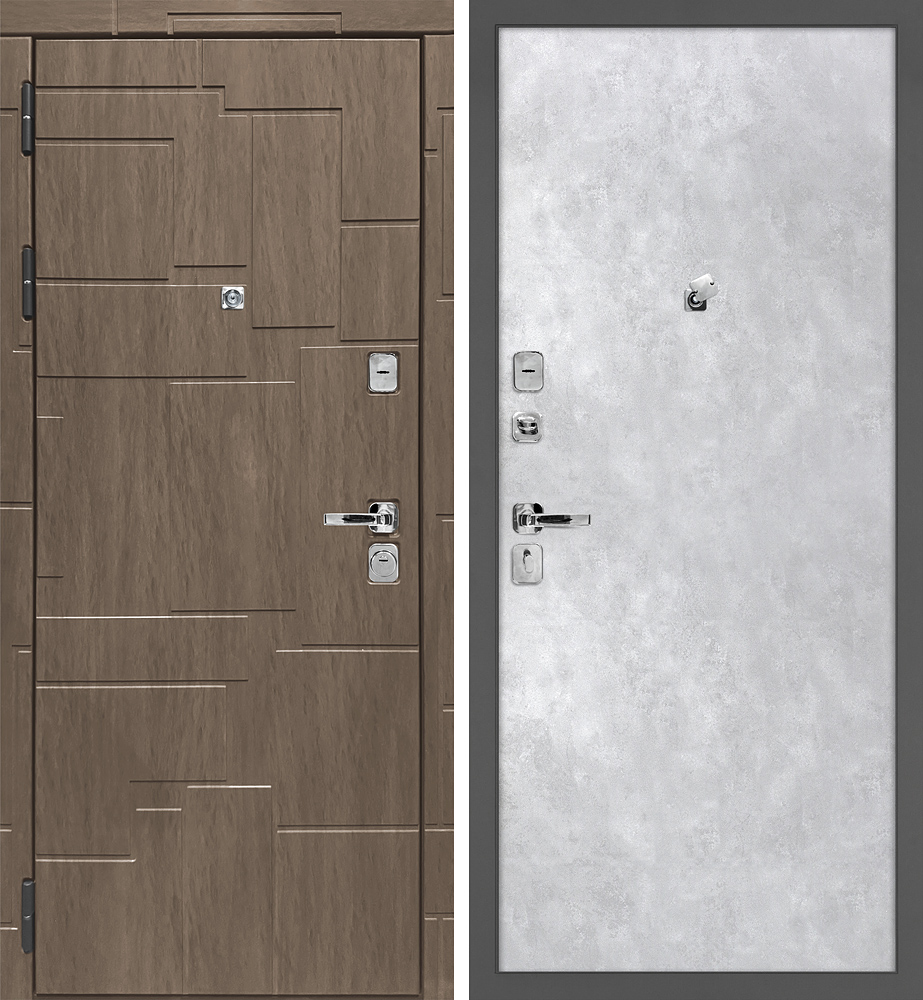 Дверь Домино/Гладкая  /  2050 х 860 правое 