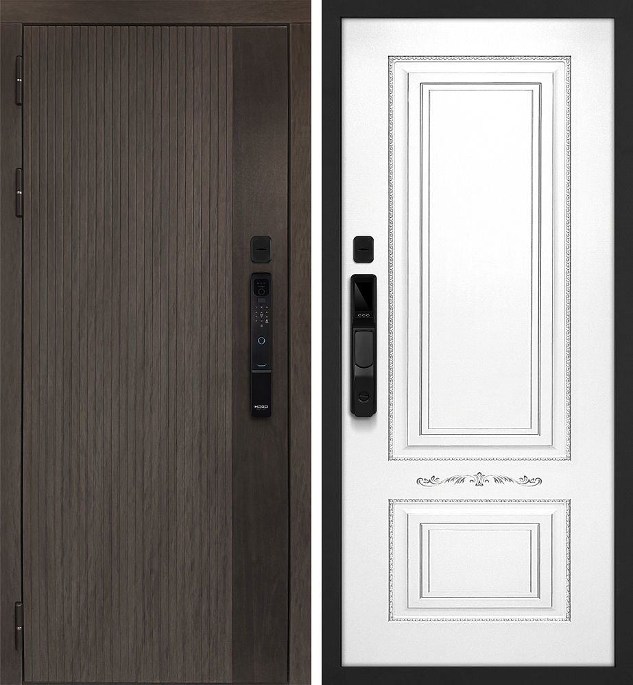 Дверь Вертикаль смарт/Смальта 04  /  2050 х 960 правое 