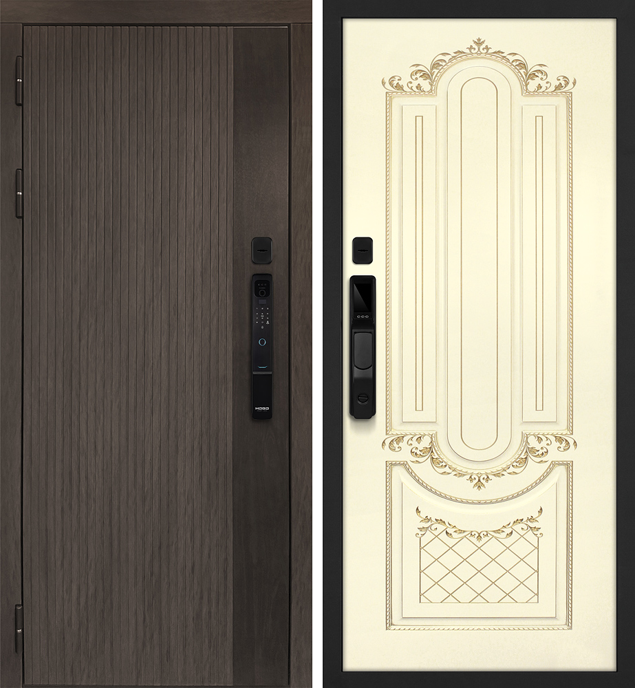 Дверь Вертикаль смарт/Смальта 13  /  2050 х 960 правое 