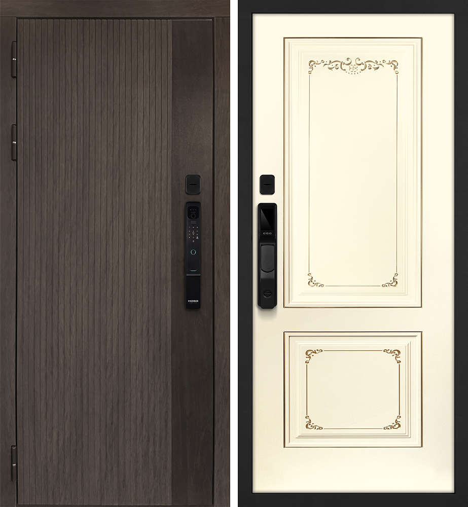 Дверь Вертикаль смарт/Смальта 14  /  2050 х 960 правое 