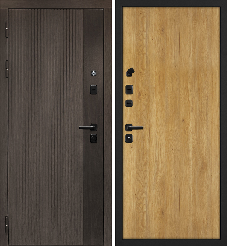 Дверь Вертикаль/Гладкая  /  2050 х 860 правое 