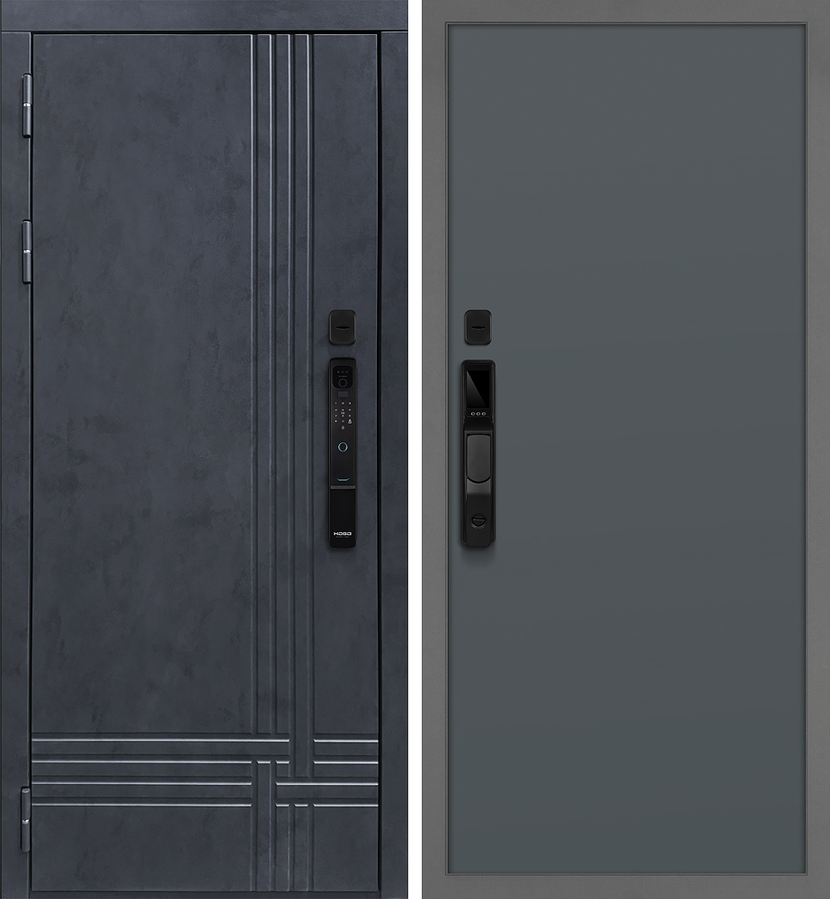 Осло смарт/Гладкая Графит матовый