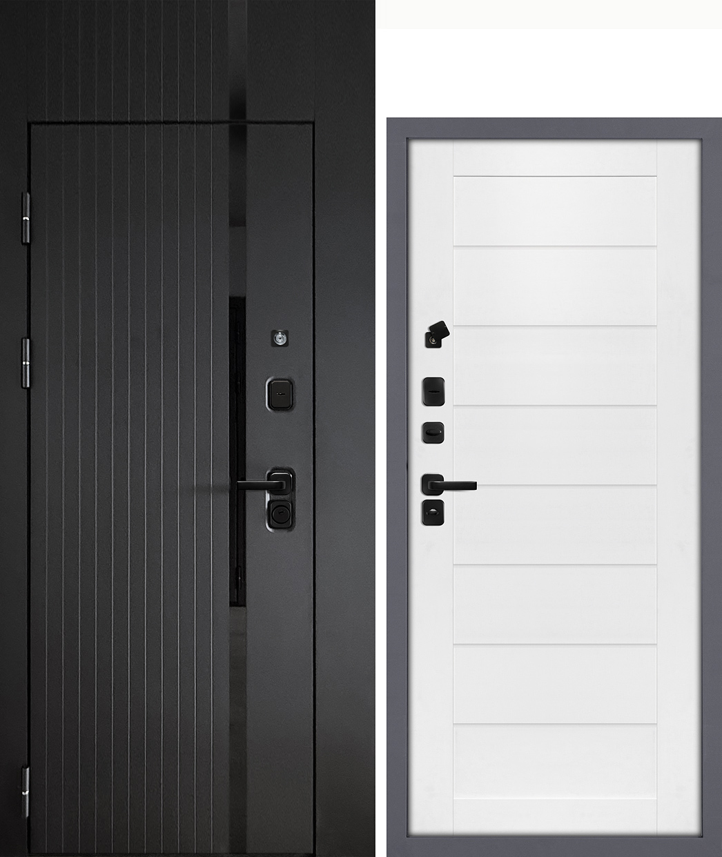 Сити-1/Техно-708, с фальш-фрамугой Белоснежный