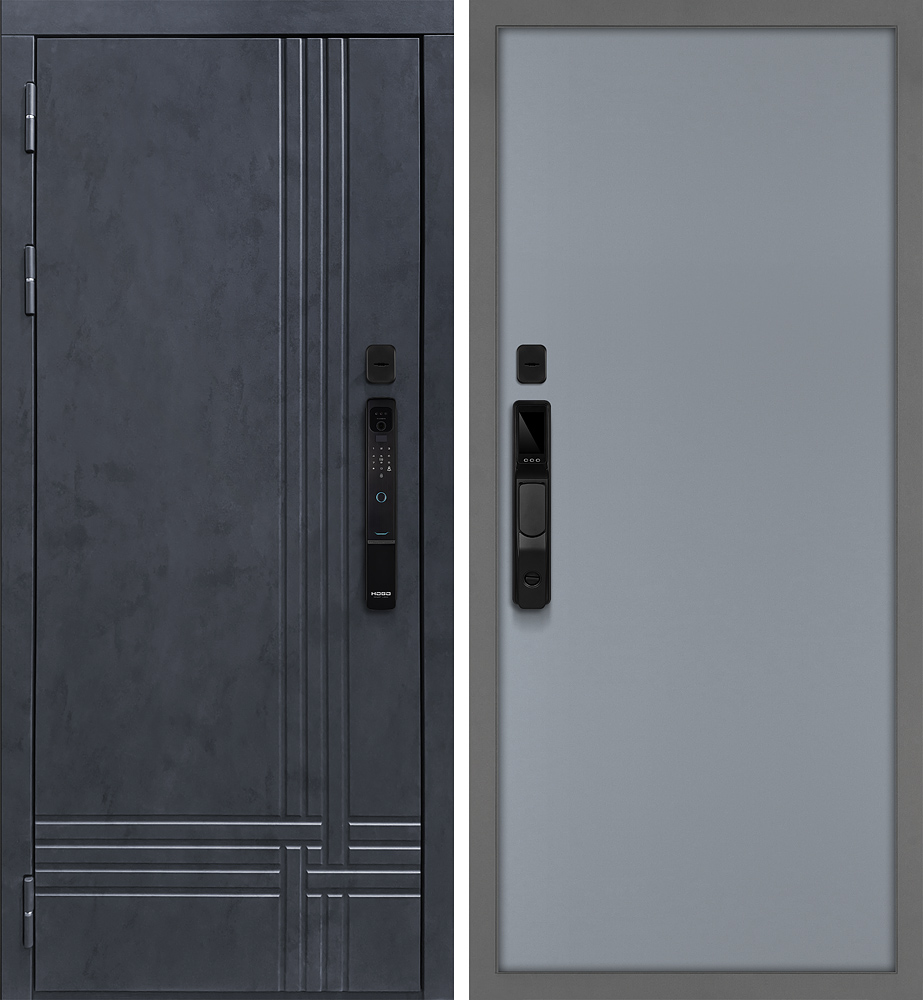 Осло смарт/Гладкая Серый матовый