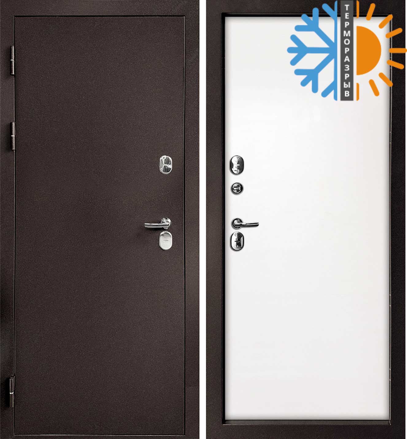 Дверь Дверь с терморазрывом Термо-1/ ФЛ-49  /  2050 х 860 правое 